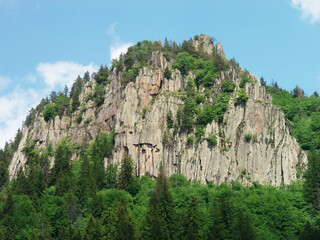 Beautiful shot of another famous rock in Smolyan, Bulgaria, called - „The Red Rock“.