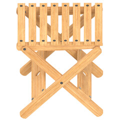 3d rendering illustration of a folding stool