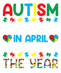 Fototapeta premium Autism t shirt design