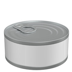 3d rendering illustration of a food can