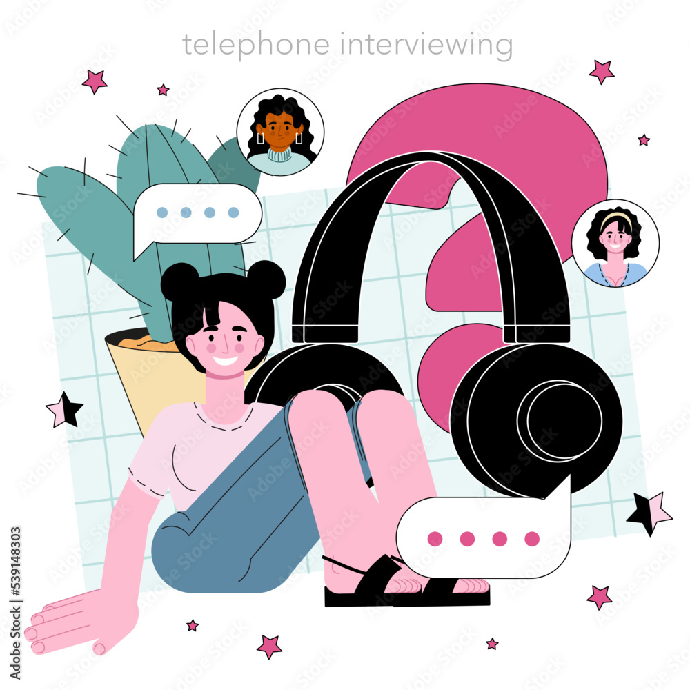 Poster call center operator. technical support or customer service.