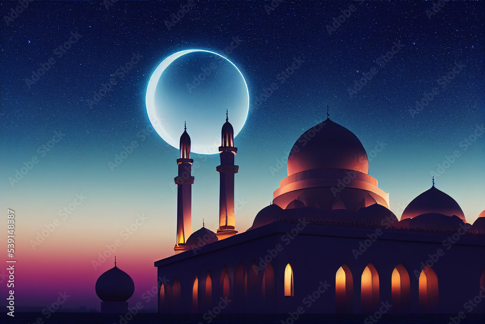 Wall mural ramadan kareem islamic holiday card