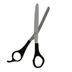 Barber icon. Scissors element isolated on white background. Barber symbols. Vector illustration