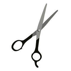Barber icon. Scissors element isolated on white background. Barber symbols. Vector illustration