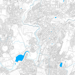 Yerevan, Armenia high resolution vector map