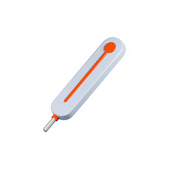 Thermometer icon 3d render illustration