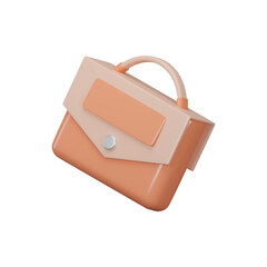 Office Bag icon 3d render illustration