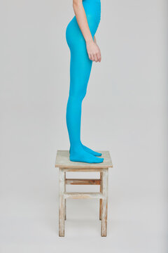 Blue Tights Stock Photos and Images - 123RF