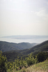 Mountains and sea, summer, Croatia