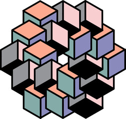 impossible geometry geometric logo