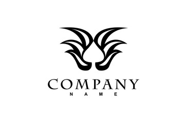 Angel Bird Wings Spade Ace Game Card negative space for Poker Casino logo design