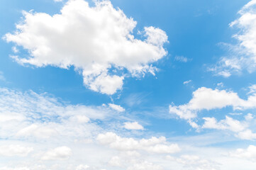 Naklejka na ściany i meble Sky blue background. Beautiful sky cloud clear