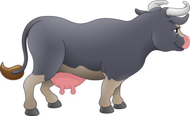 Cow Animal Cartoon Character