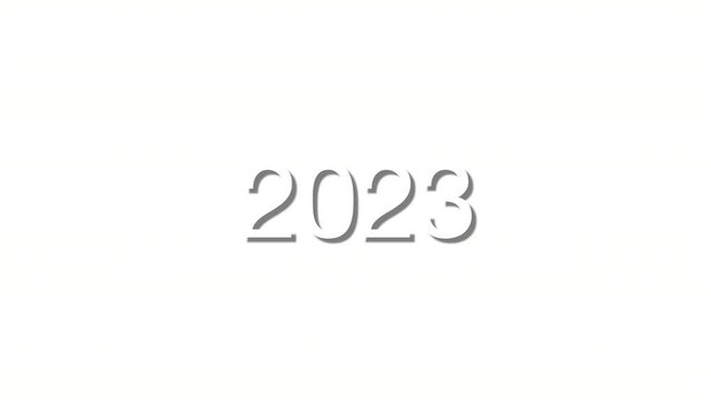 2023 embossed in white screen mode for testure shadow moving