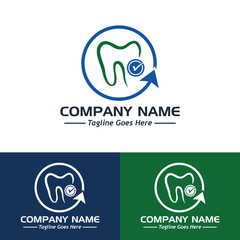 dental logo, sample company logo, a simple vector design