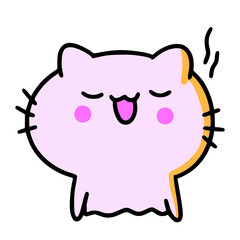 cat cute sticker cartoon