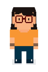 pixel nerd girl