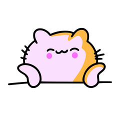 illustration of a character Cat cute