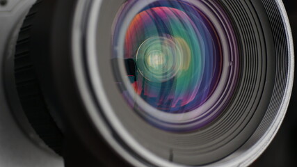 camera lens close up