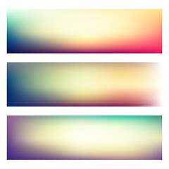 Obraz premium Abstract smooth gradient background banners - eps10