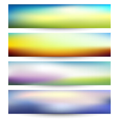 Abstract smooth gradient background banners - eps10