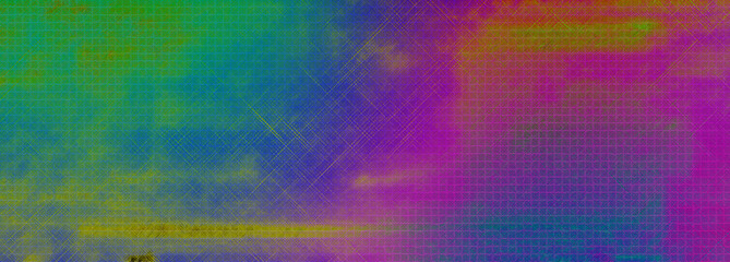 Abstract iridescent glitch art texture background image.