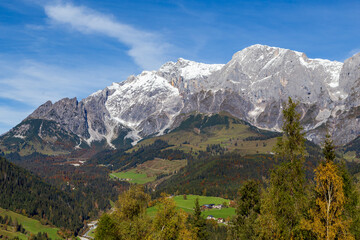 Hochkoening mountain range in Salzburger Land