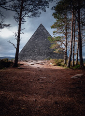 Fototapeta na wymiar Cairn pyramid, balmoral, scotland