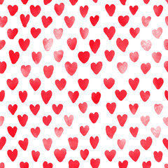 Fototapeta na wymiar seamless pattern with red hearts