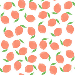 seamless pattern with fruits