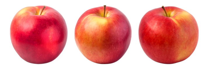 red apples isolated