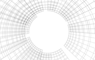 Modern architecture vector 3d illustration