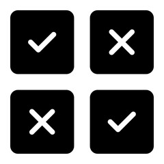 Fototapeta premium survey glyph icon