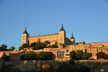 Fototapeta na wymiar Panoramic view of the Alcazar of Toledo