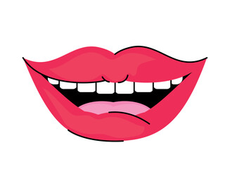 smiling mouth icon