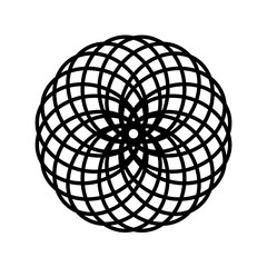 Template for laser cutting wall clock. Vector maket