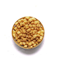 shakkarpara or shankarpali or shankarpale is diamond shape Traditional homemade indian gujarati or maharashtrian holiday sweet snack diwali festival food
