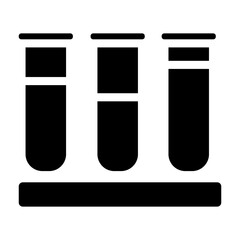 test tubes icon set