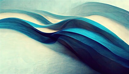 Abstract, elegant, retro and subtle graphic elements and background design in blue and white gradient, luxurious and detailed contemporary art style.