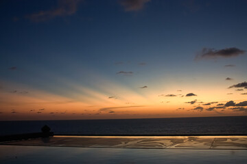 Fototapeta na wymiar Andaman Sea sunset view 