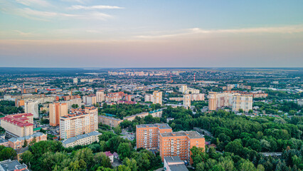 evening city of Penza in summer