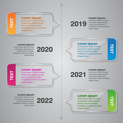 4 steps business infographic 3 d 
timeline style,Glass design, can be used for workflow layout, diagram, annual report, web design.Creative banner, label vector.