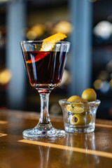 tasty cocktail in the bar