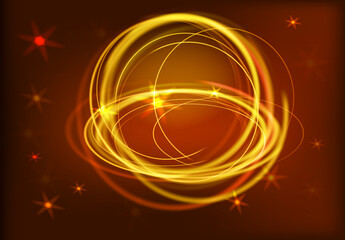 abstract background with glowing lights