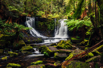 Horseshoe Falls in Mt Field National Park Tasmania Australia