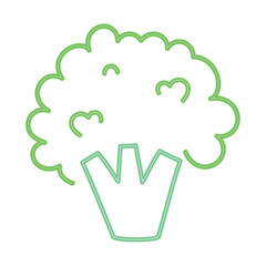 neon brocoli icon