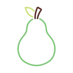 neon pear icon
