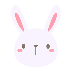 cartoon rabbit face cute pets for kids