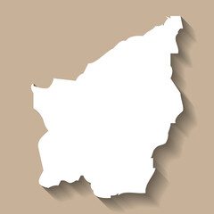 Obraz premium San Marino vector country map silhouette
