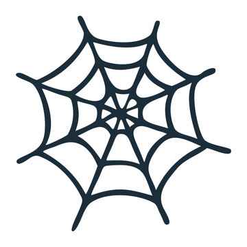 Spider Web Illustration PNG. Spider Web Icon Isolated On Transparent Background. Spider Web Logo Design. Cobweb. Cobweb Halloween Png.